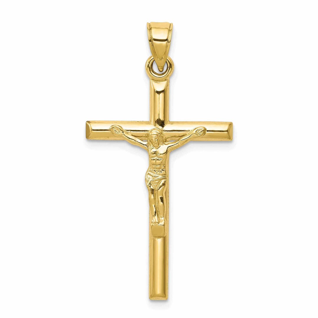 Lovely Rita's Pendants & Charms 10k Yellow Gold Polished Crucifix Charm Pendant