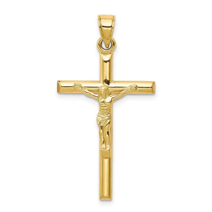 Lovely Rita's Pendants & Charms 10k Yellow Gold Polished Crucifix Charm Pendant