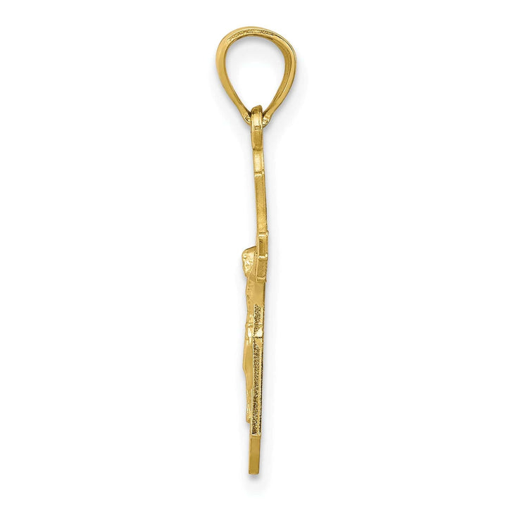 Lovely Rita's Pendants & Charms 10K Yellow Gold Polished Crucifix Pendant