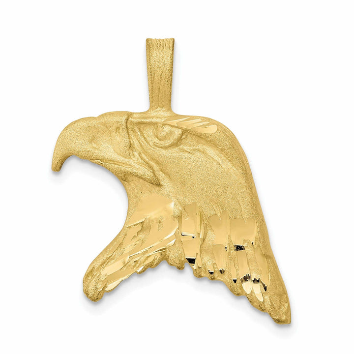 Lovely Rita's Pendants & Charms 10k Yellow Gold Polished Eagle Head Charm Pendant
