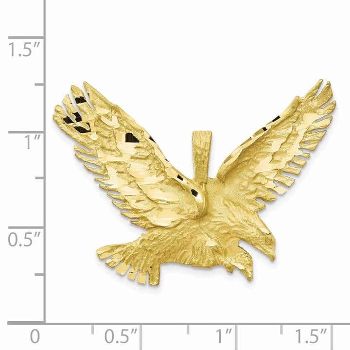Lovely Rita's Pendants & Charms 10k Yellow Gold Polished Finish Eagle Charm Pendant