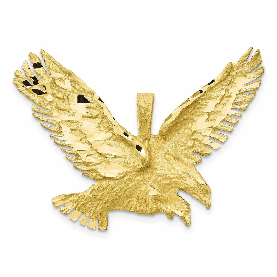 Lovely Rita's Pendants & Charms 10k Yellow Gold Polished Finish Eagle Charm Pendant