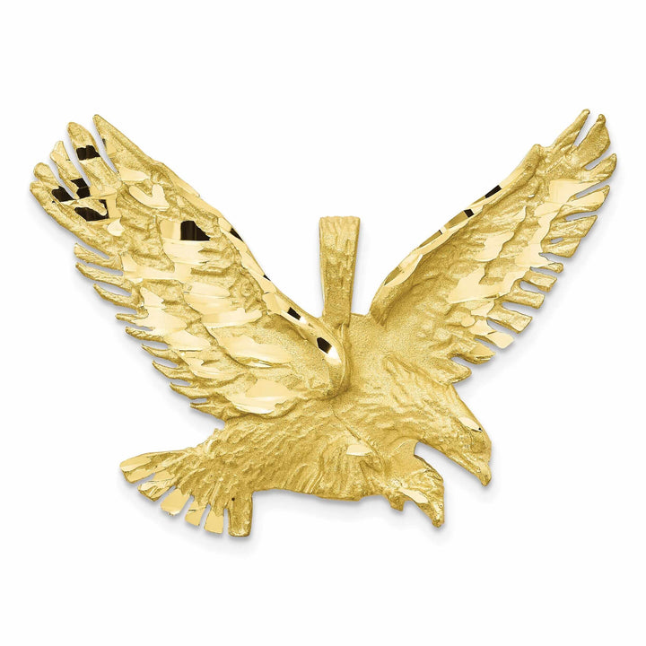 Lovely Rita's Pendants & Charms 10k Yellow Gold Polished Finish Eagle Charm Pendant