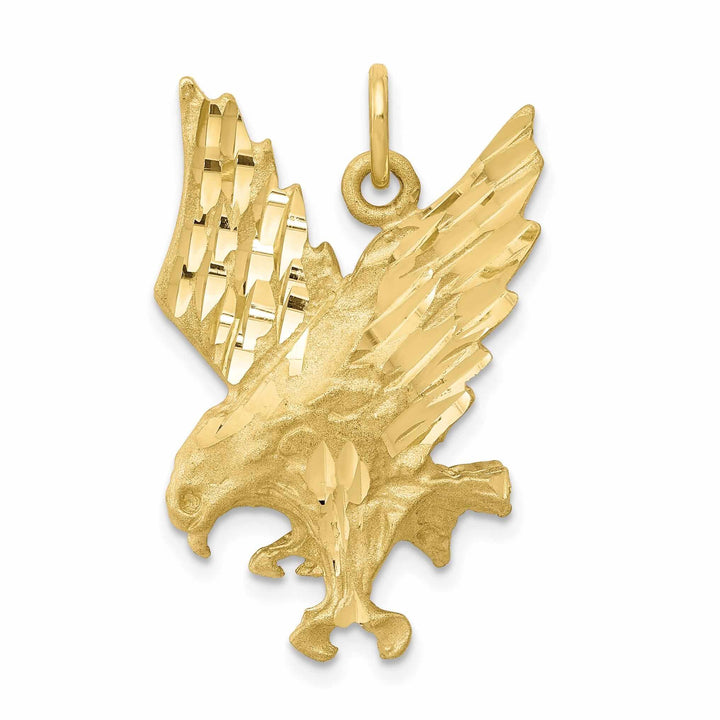 Lovely Rita's Pendants & Charms 10k Yellow Gold Polished Finish Eagle Charm Pendant
