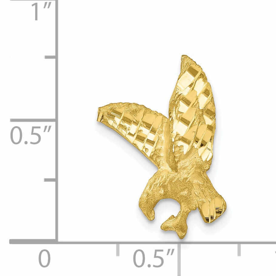 Lovely Rita's Pendants & Charms 10k Yellow Gold Polished Finish Eagle Charm Pendant