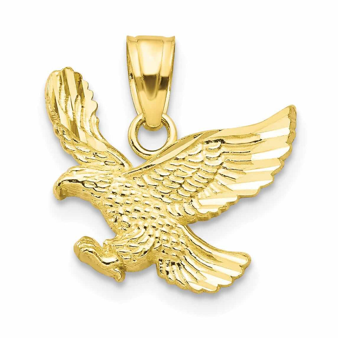 Lovely Rita's Pendants & Charms 10k Yellow Gold Polished Finish Eagle Pendant