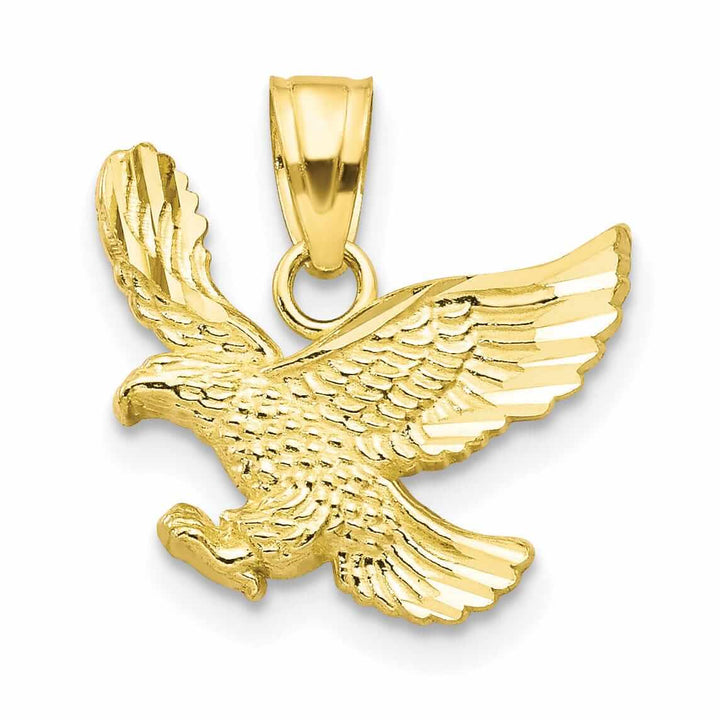 Lovely Rita's Pendants & Charms 10k Yellow Gold Polished Finish Eagle Pendant