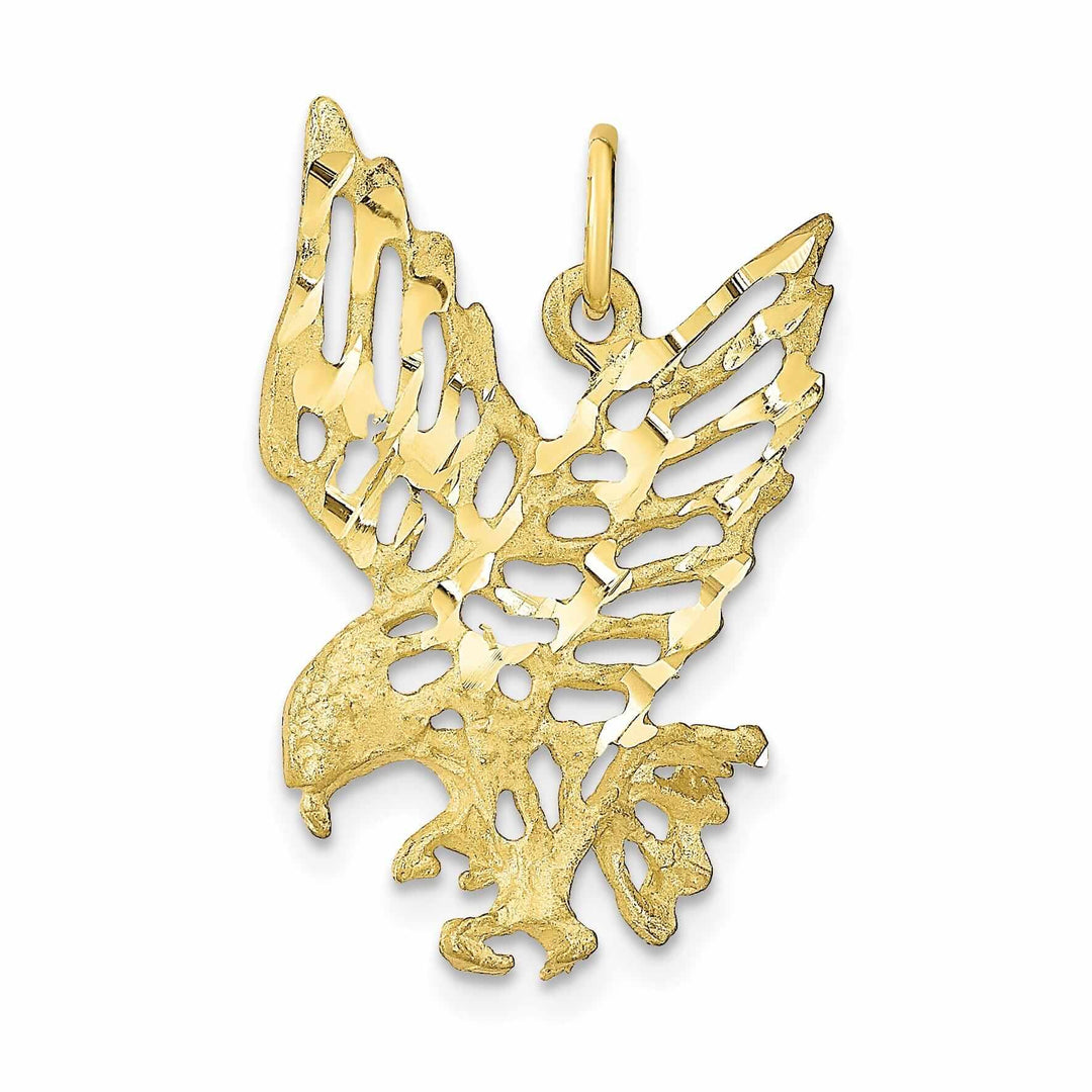 Lovely Rita's Pendants & Charms 10k Yellow Gold Polished Finish Eagle Pendant