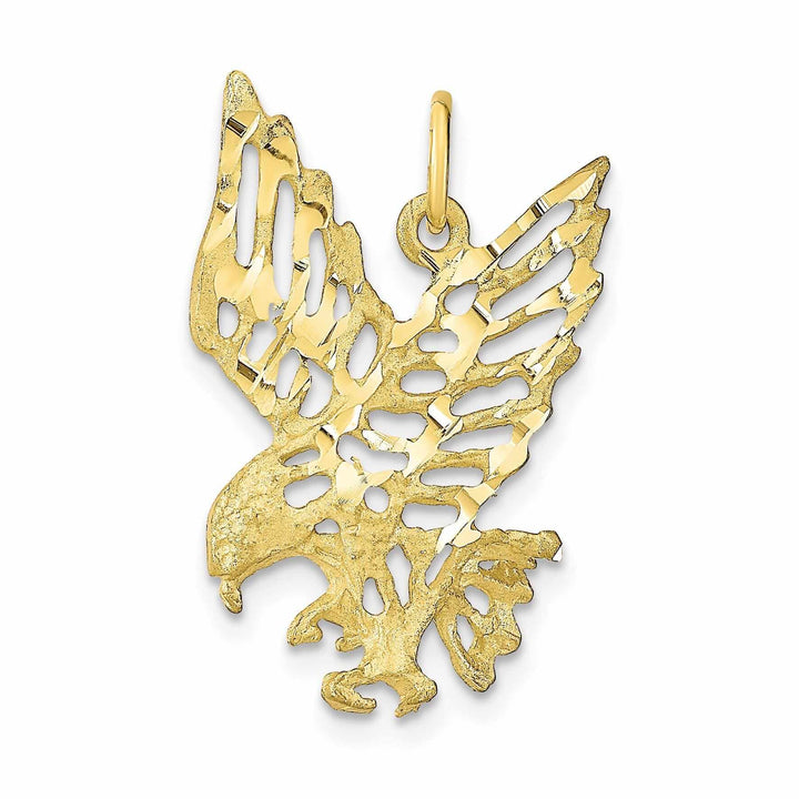 Lovely Rita's Pendants & Charms 10k Yellow Gold Polished Finish Eagle Pendant
