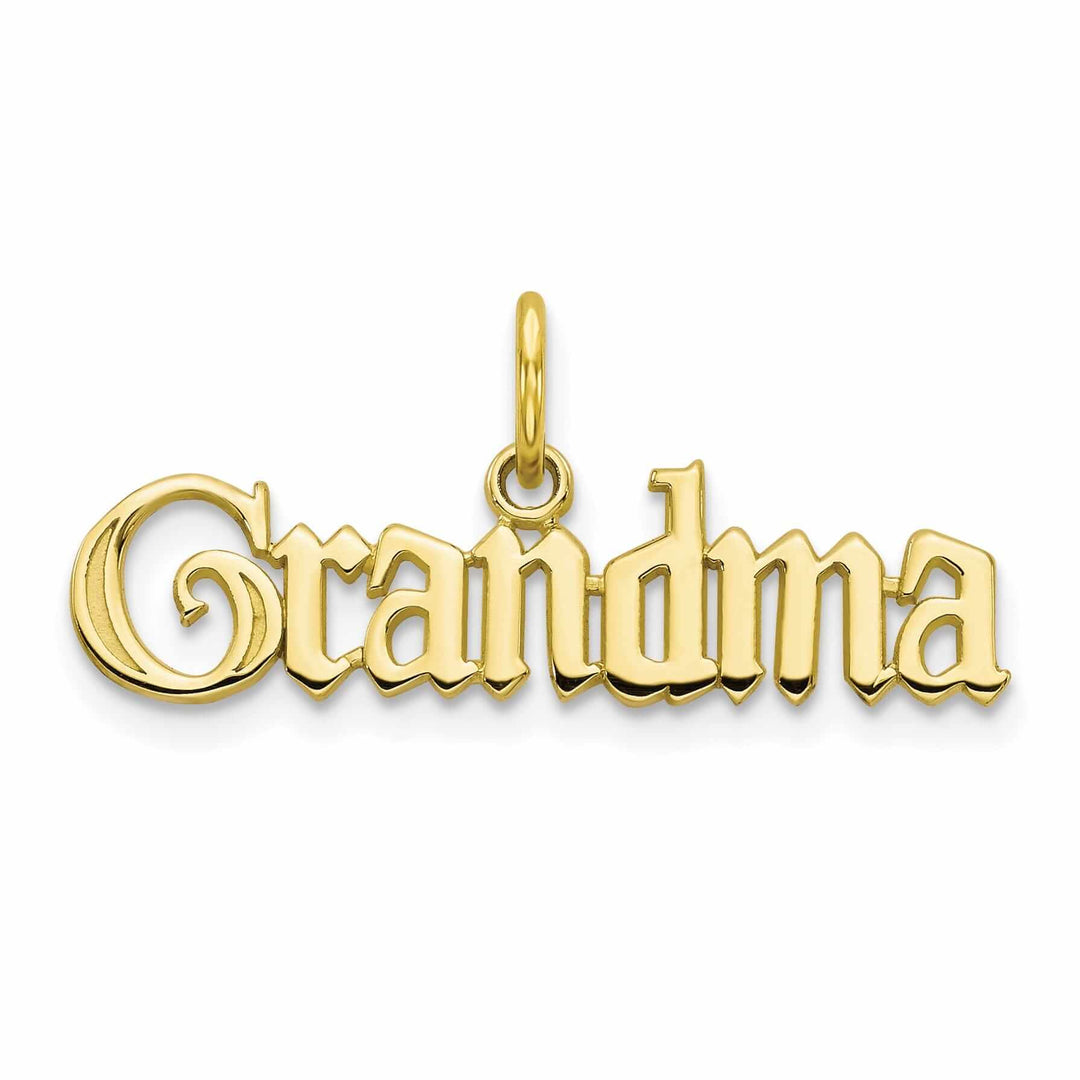 Lovely Rita's Pendants & Charms 10k Yellow Gold Polished Finish Grandma Pendant