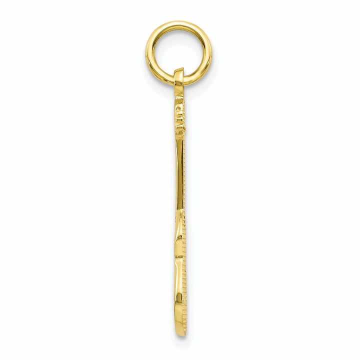 Lovely Rita's Pendants & Charms 10k Yellow Gold Polished Finish Guitar Pendant