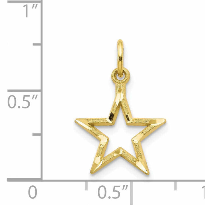 Lovely Rita's Pendants & Charms 10K Yellow Gold Polished Finish Star Pendant