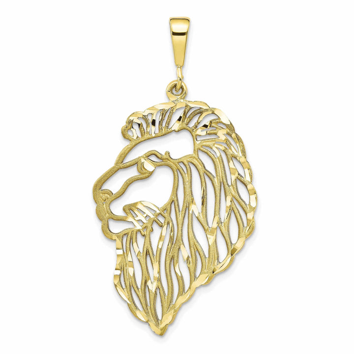 Lovely Rita's Pendants & Charms 10k Yellow Gold Polished Lions Head Pendant