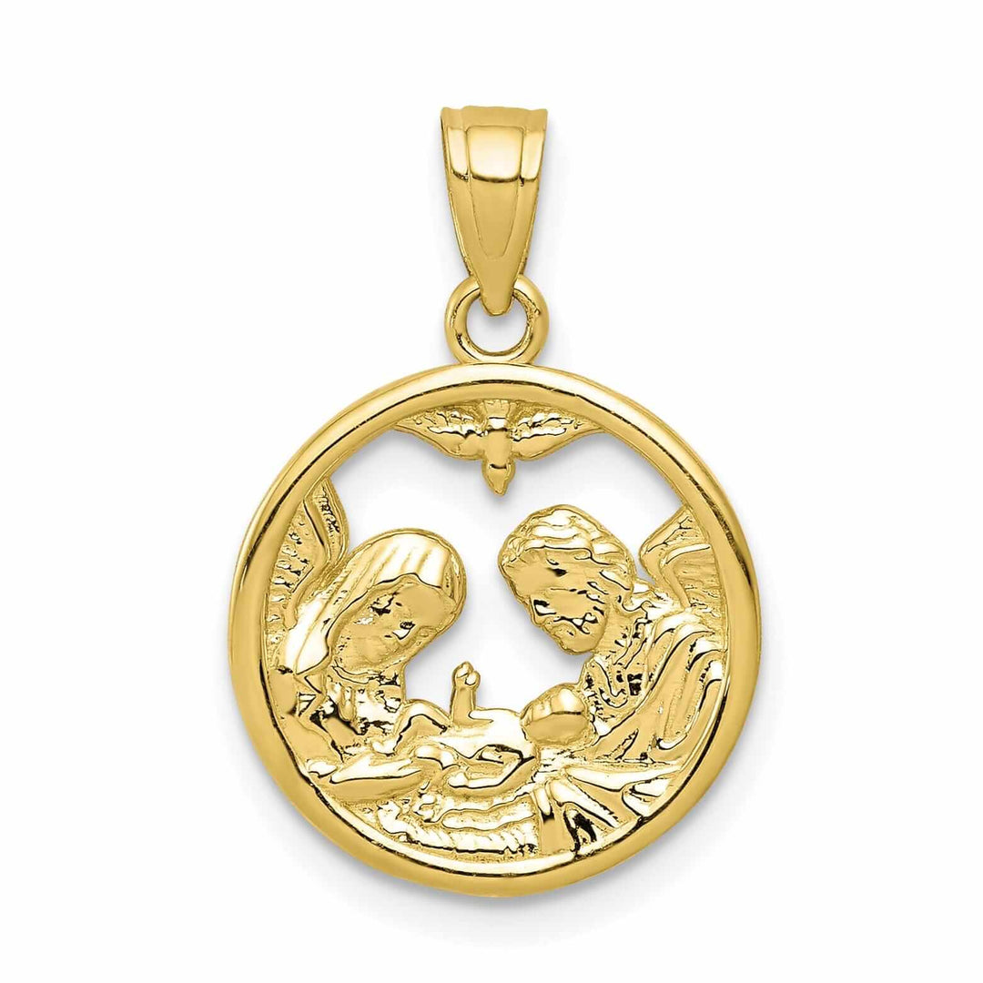 Lovely Rita's Pendants & Charms 10k Yellow Gold Polished Nativity Pendant