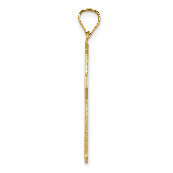 Lovely Rita's Pendants & Charms 10k Yellow Gold Polished Passion Cross Pendant