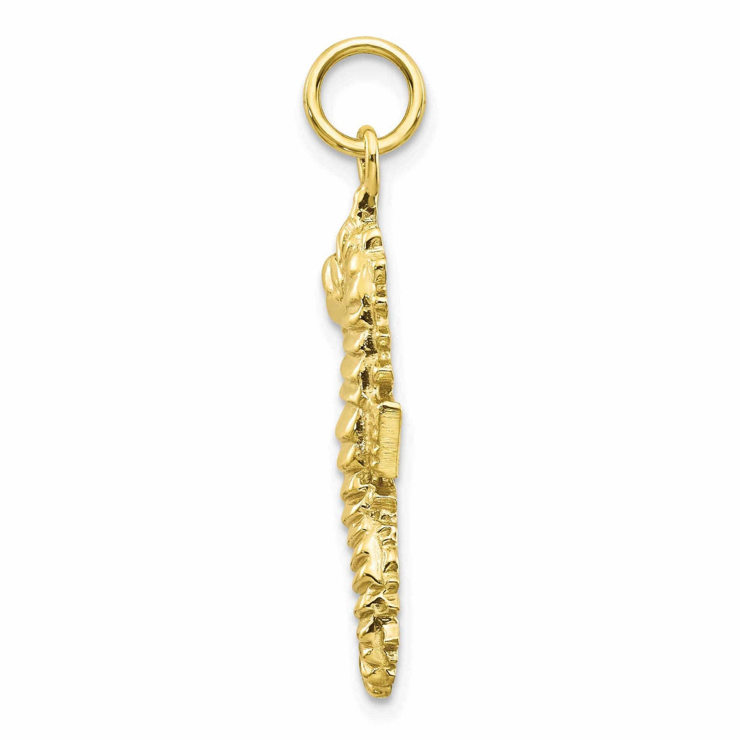 Lovely Rita's Pendants & Charms 10k Yellow Gold Polished Sea Horse Pendant