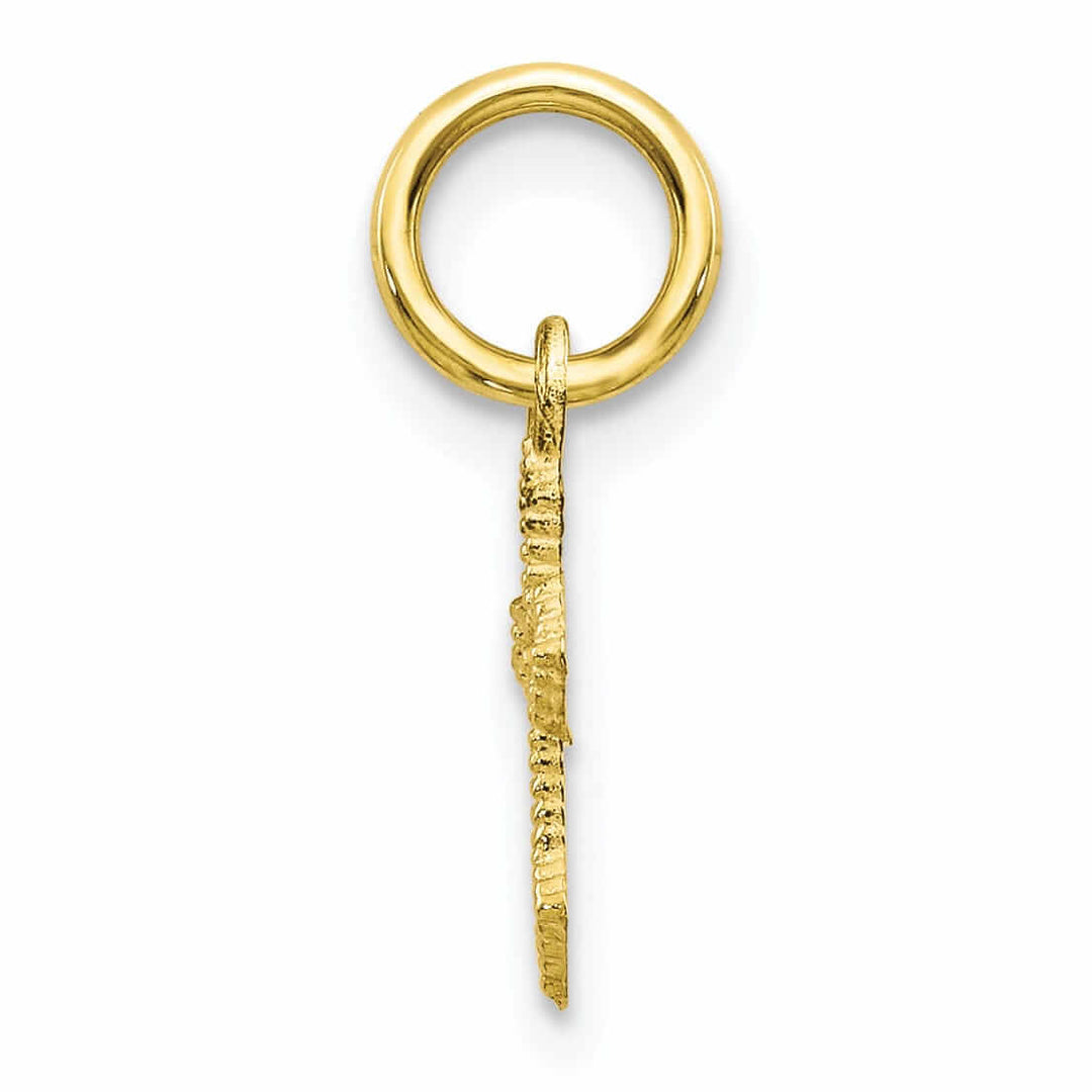 Lovely Rita's Pendants & Charms 10k Yellow Gold Polished Solid Cross Charm Pendants