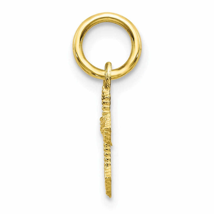 Lovely Rita's Pendants & Charms 10k Yellow Gold Polished Solid Cross Charm Pendants