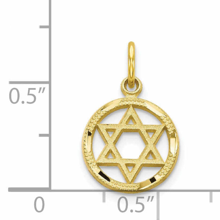 Lovely Rita's Pendants & Charms 10k Yellow Gold Polished Star Of David Pendant