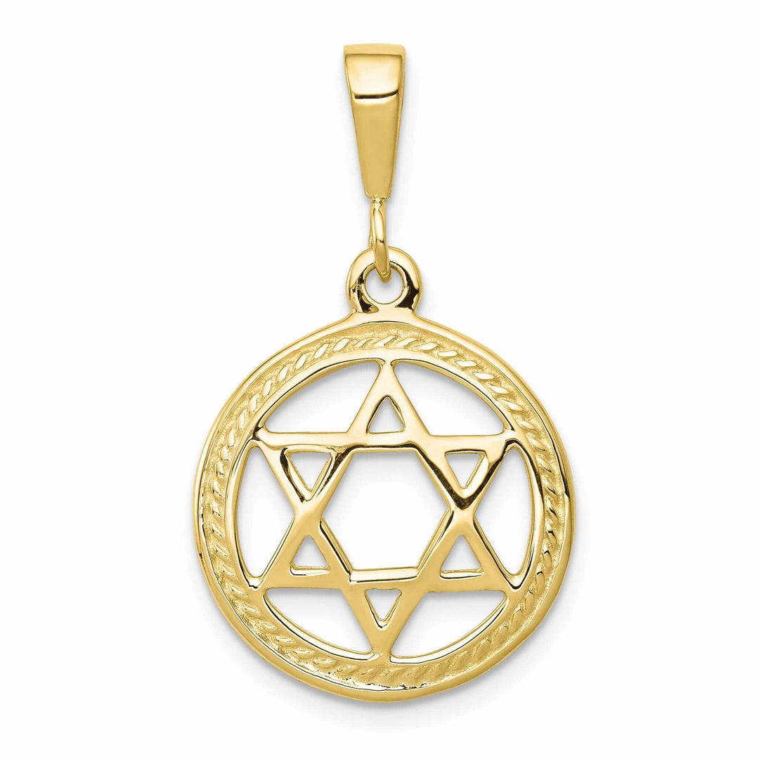 Lovely Rita's Pendants & Charms 10k Yellow Gold Polished Star Of David Pendant