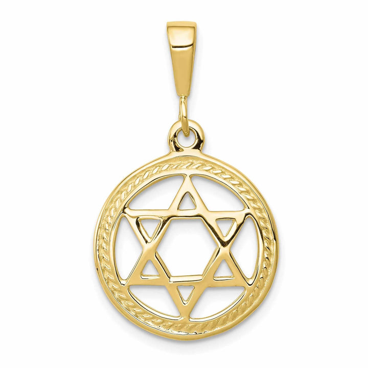 Lovely Rita's Pendants & Charms 10k Yellow Gold Polished Star Of David Pendant