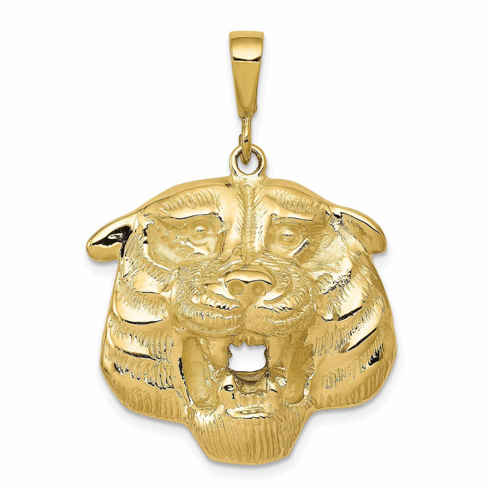 Lovely Rita's Pendants & Charms 10k Yellow Gold Polished Tigers Head Pendant