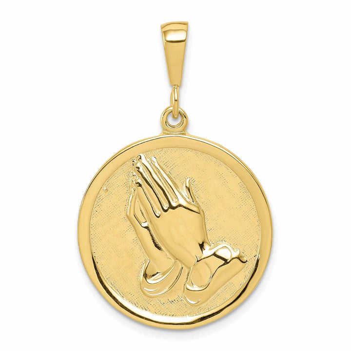 Lovely Rita's Pendants & Charms 10k Yellow Gold Praying Hands Serenity Pendant