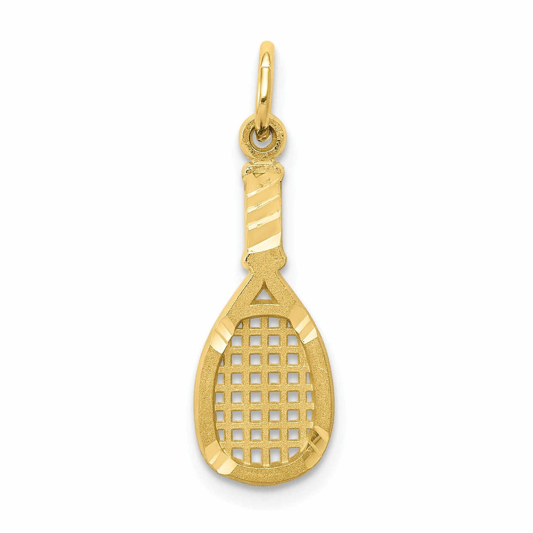 Lovely Rita's Pendants & Charms 10k Yellow Gold Racquetball Racquet Pendant