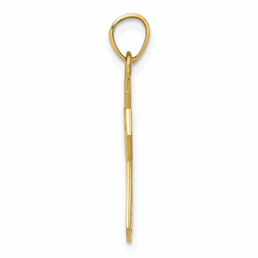 Lovely Rita's Pendants & Charms 10k Yellow Gold Reversible Cross Charm