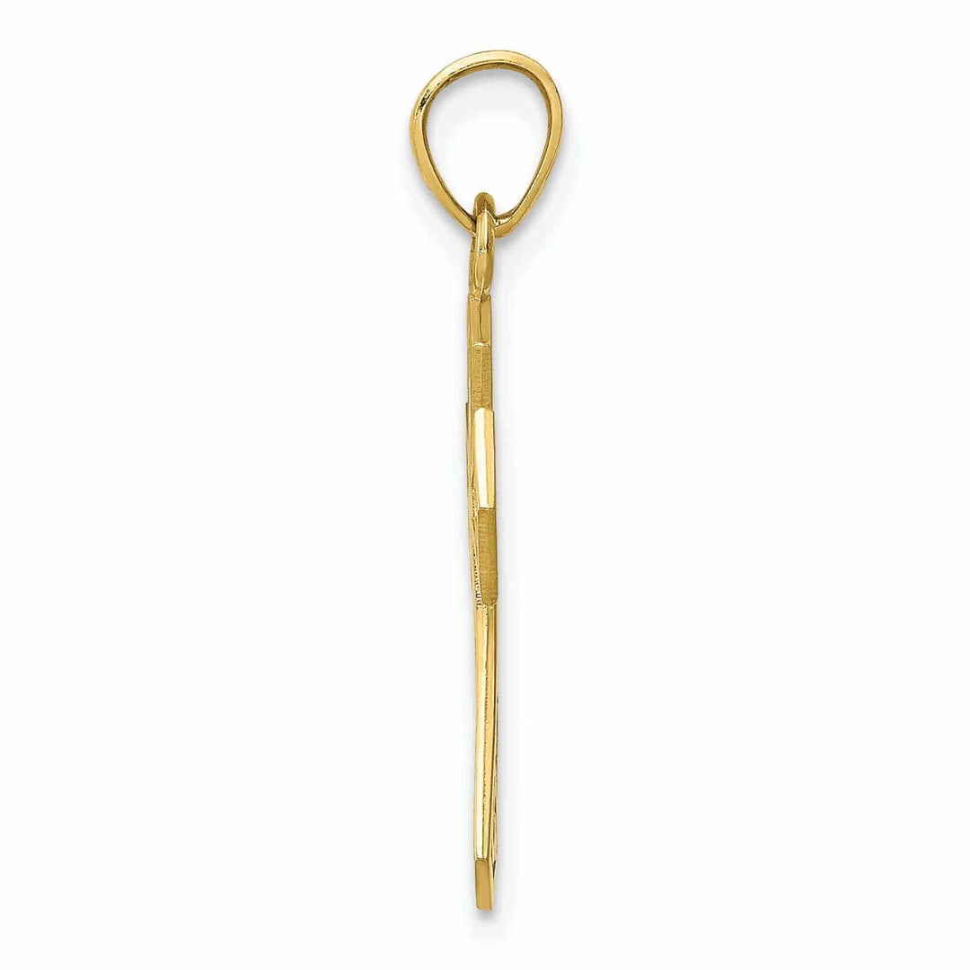 Lovely Rita's Pendants & Charms 10k Yellow Gold Reversible Cross Charm