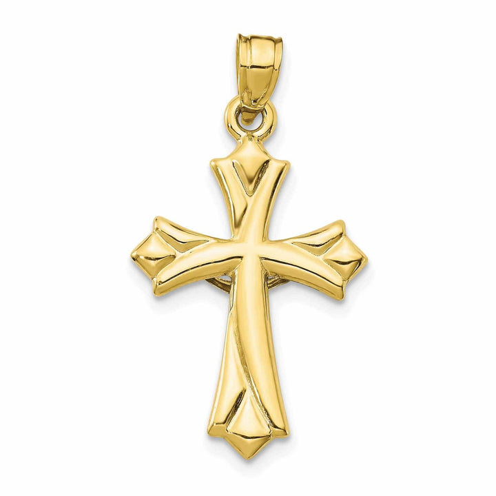 Lovely Rita's Pendants & Charms 10k Yellow Gold Reversible Crucifix Cross Charm