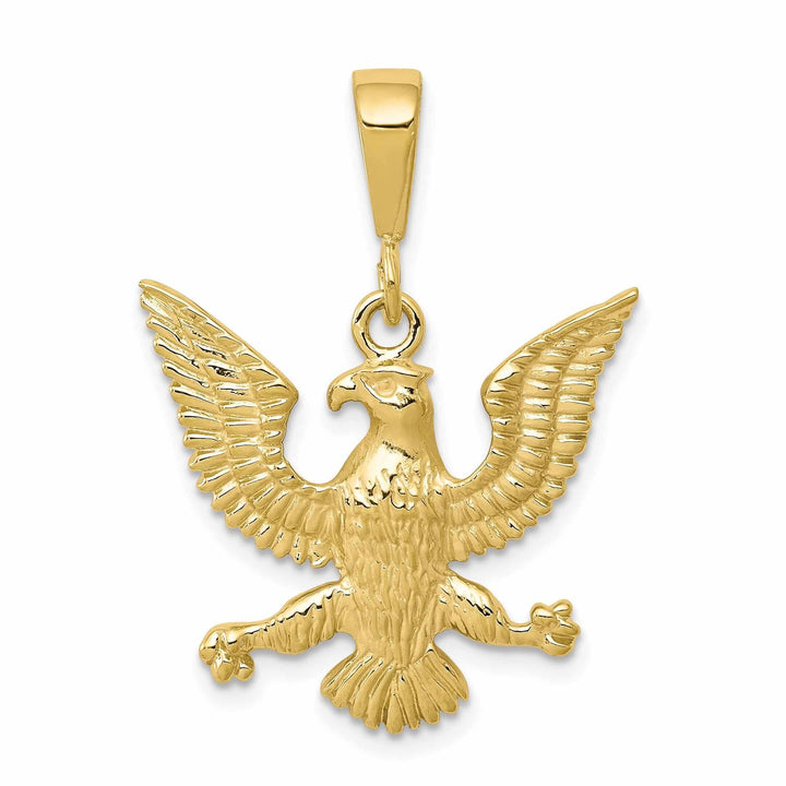 Lovely Rita's Pendants & Charms 10k Yellow Gold Spread Wings Eagle Charm Pendant