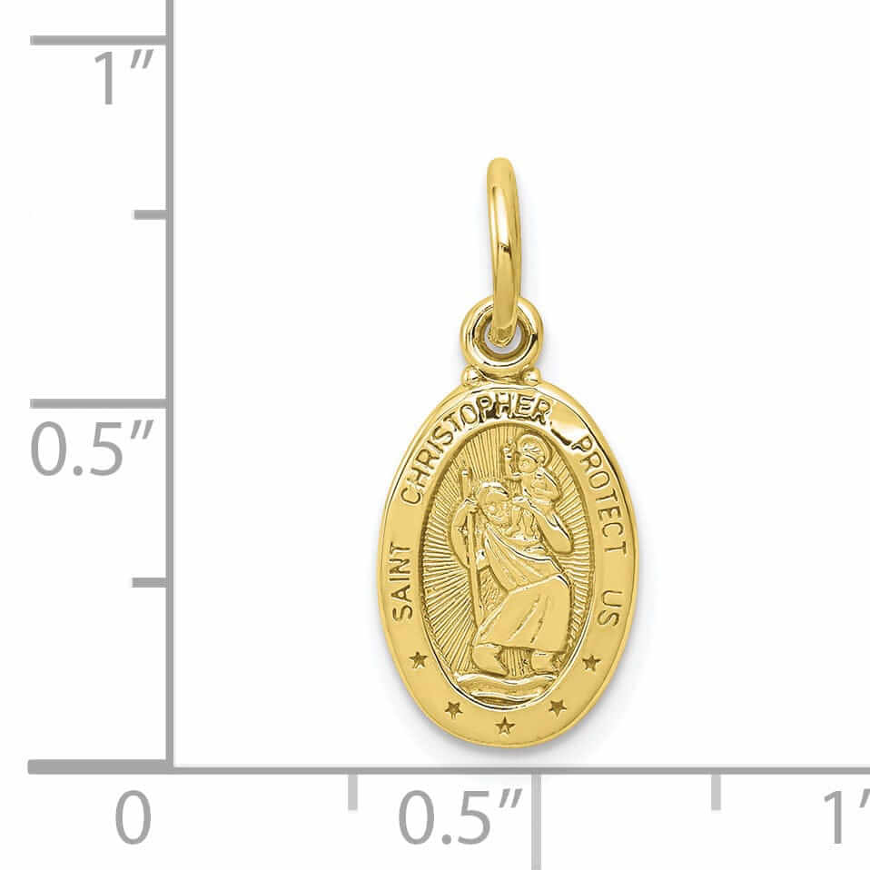 Lovely Rita's Pendants & Charms 10k Yellow Gold St. Christopher Pendant