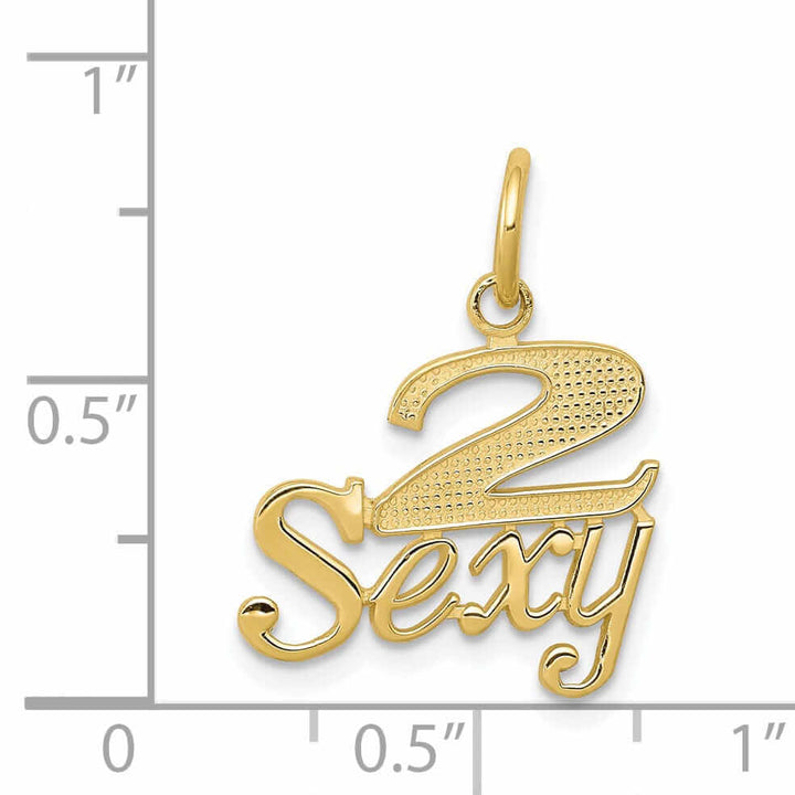 Lovely Rita's Pendants & Charms 10k Yellow Gold Talking 2 Sexy Charm Pendant