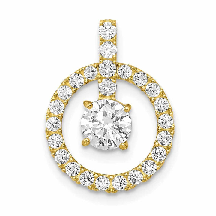 Lovely Rita's Pendants & Charms 10K Yellow Gold Tiara Collection C.Z Pendant