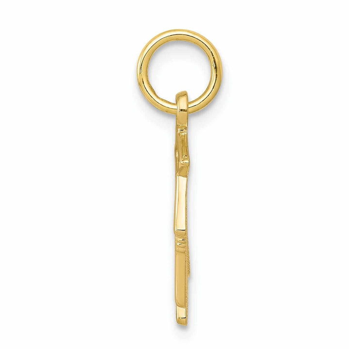 Lovely Rita's Pendants & Charms 10k Yellow Gold Wize Owl Graduation Cap Pendant