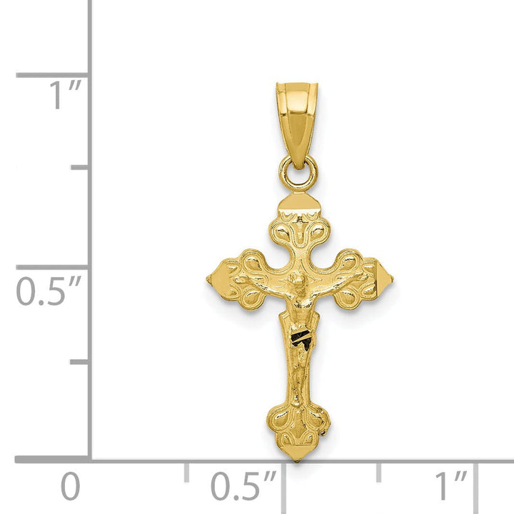 Lovely Rita's Pendants & Charms 10Kt yellow Gold Polished Crucifix Pendant