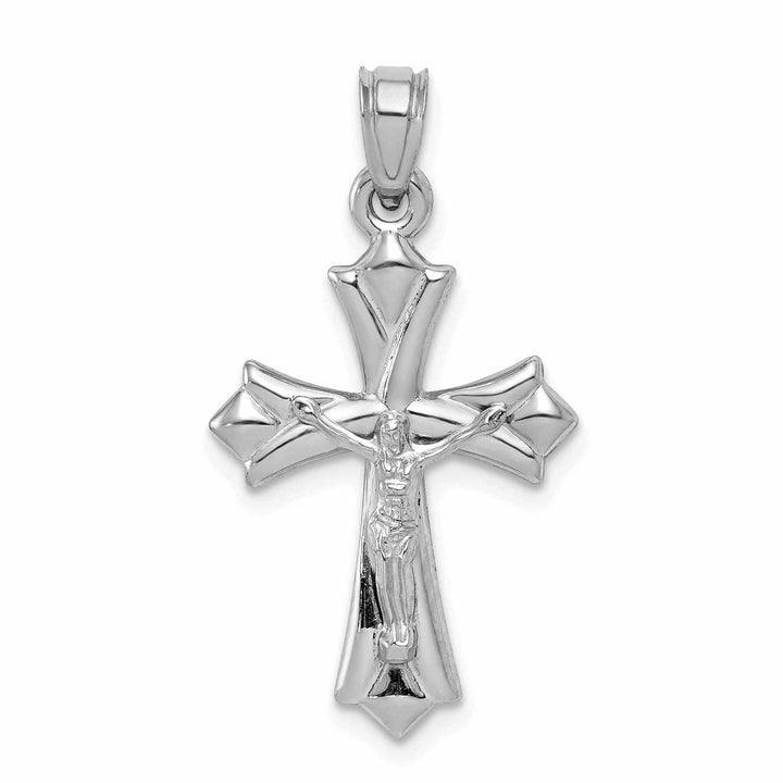 Lovely Rita's Pendants & Charms 10kWhite Gold Reversible Crucifix Cross Pendant