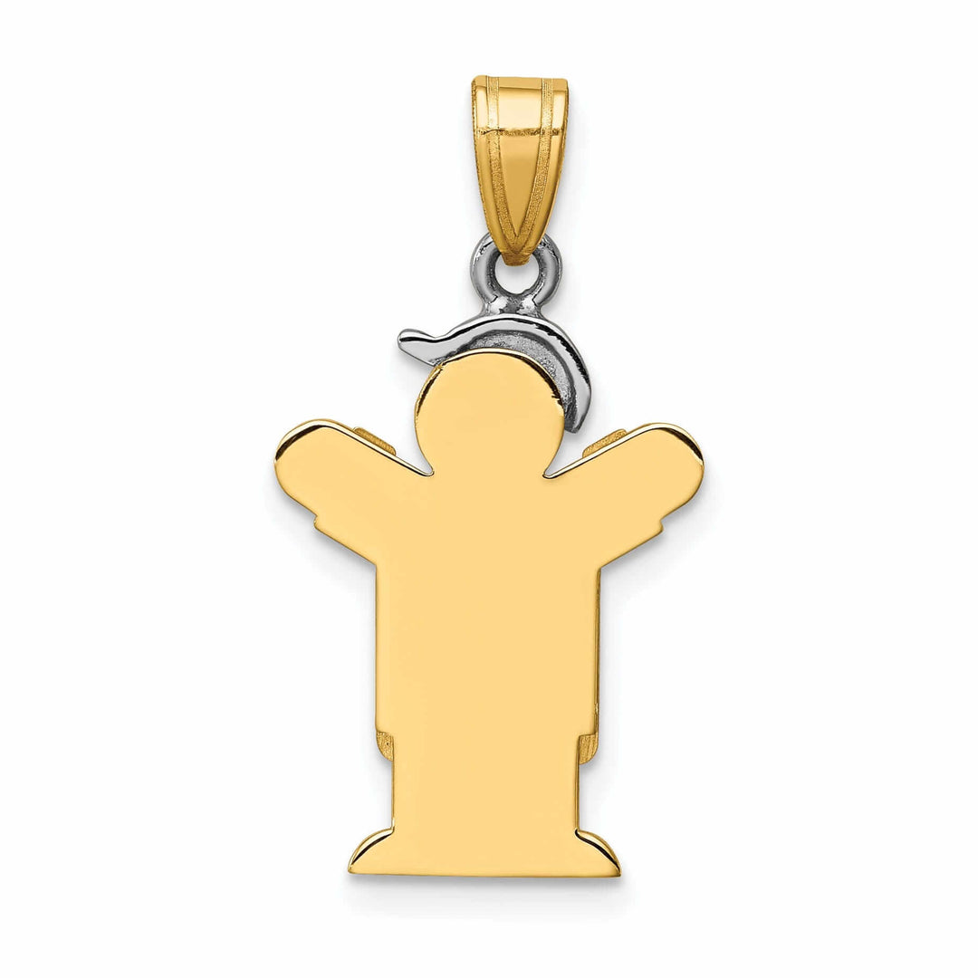 Lovely Rita's Pendants & Charms 14 Two-tone Small Overalls Boy With Hat Love Charm