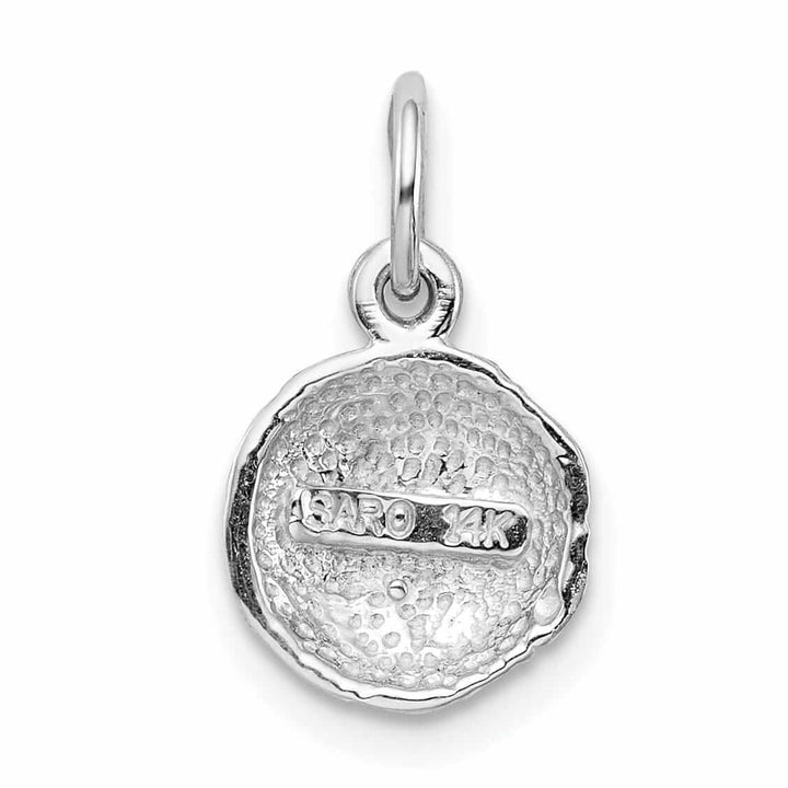 Lovely Rita's Pendants & Charms 14 White Gold Soccer Ball Concave Charm Pendant