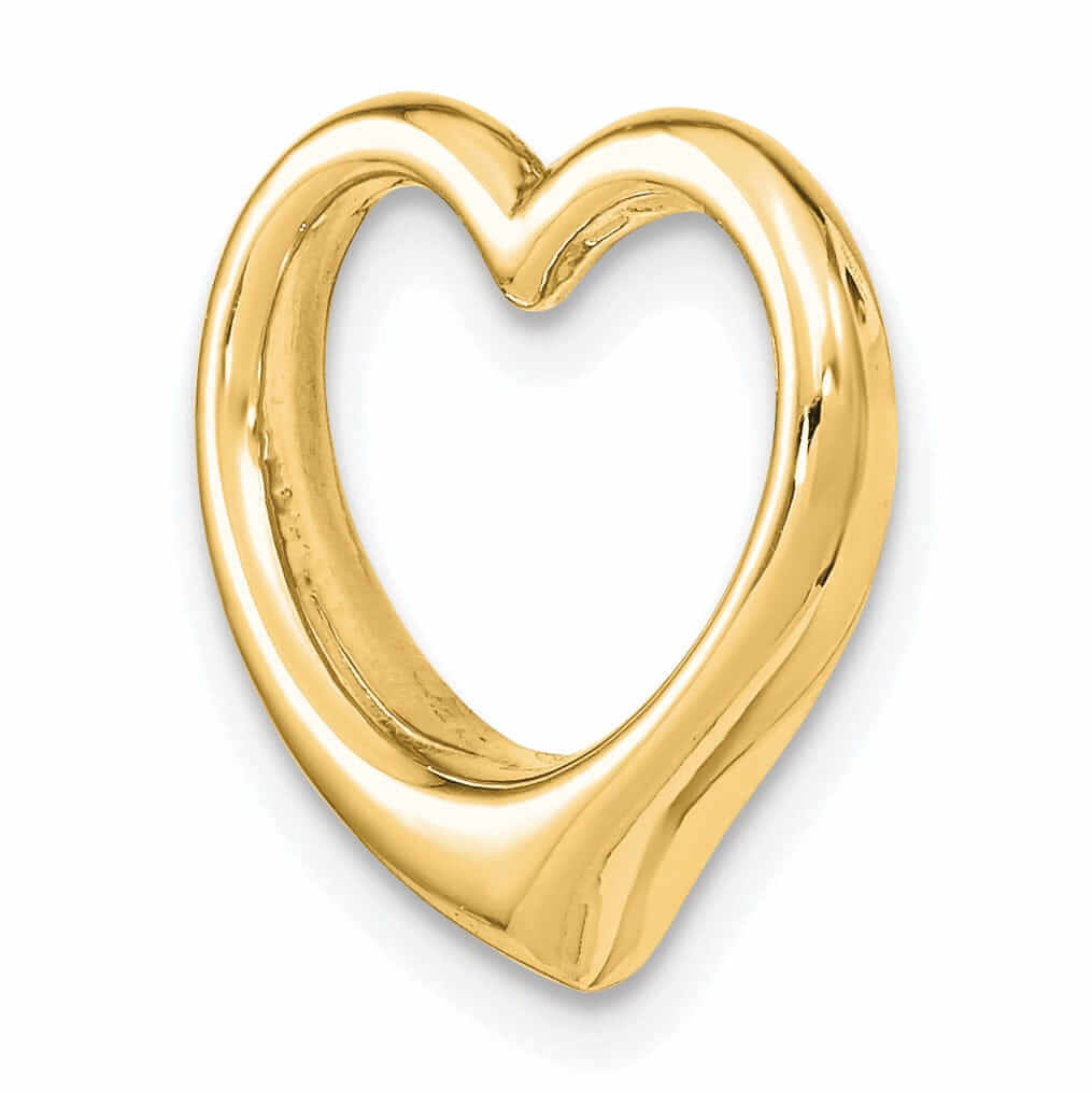 Lovely Rita's Pendants & Charms 14 Yellow Gold 3-D Floating Heart Slide Pendant