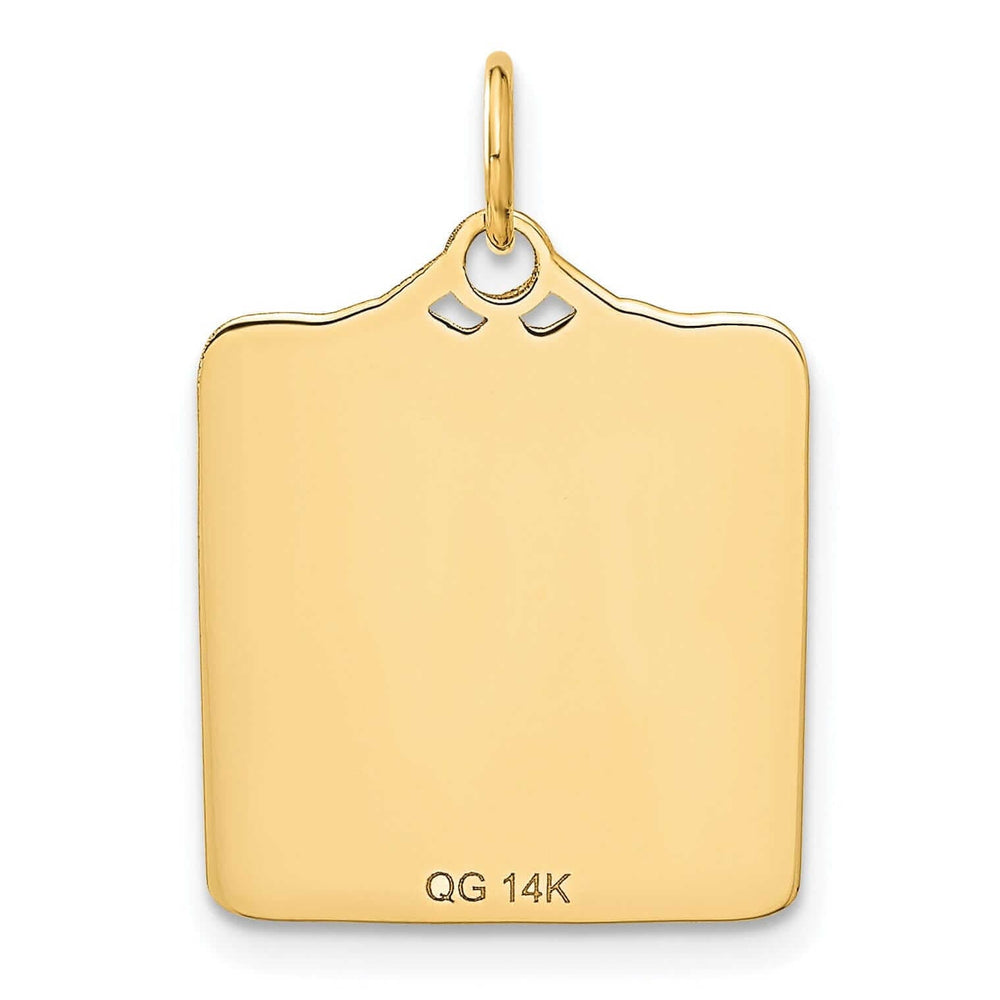 Lovely Rita's Pendants & Charms 14 Yellow Gold Birth Certificate Charm Pendant
