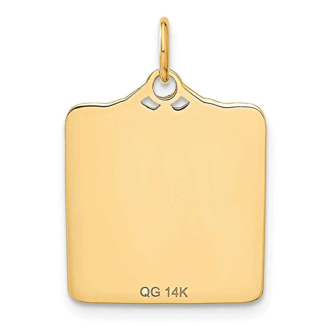 Lovely Rita's Pendants & Charms 14 Yellow Gold Birth Certificate Charm Pendant