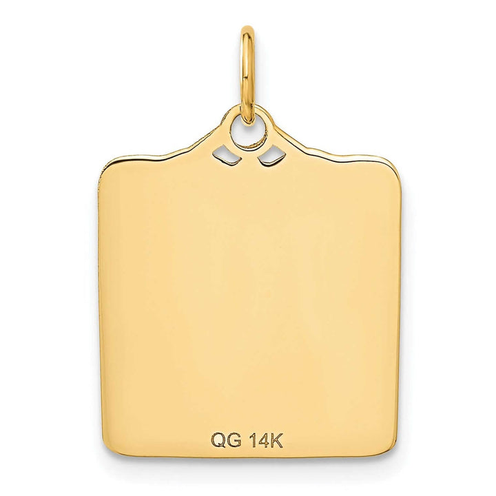 Lovely Rita's Pendants & Charms 14 Yellow Gold Birth Certificate Charm Pendant