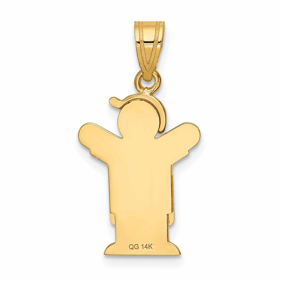 Lovely Rita's Pendants & Charms 14 Yellow Gold Boy in Overalls With Hat Love Charm