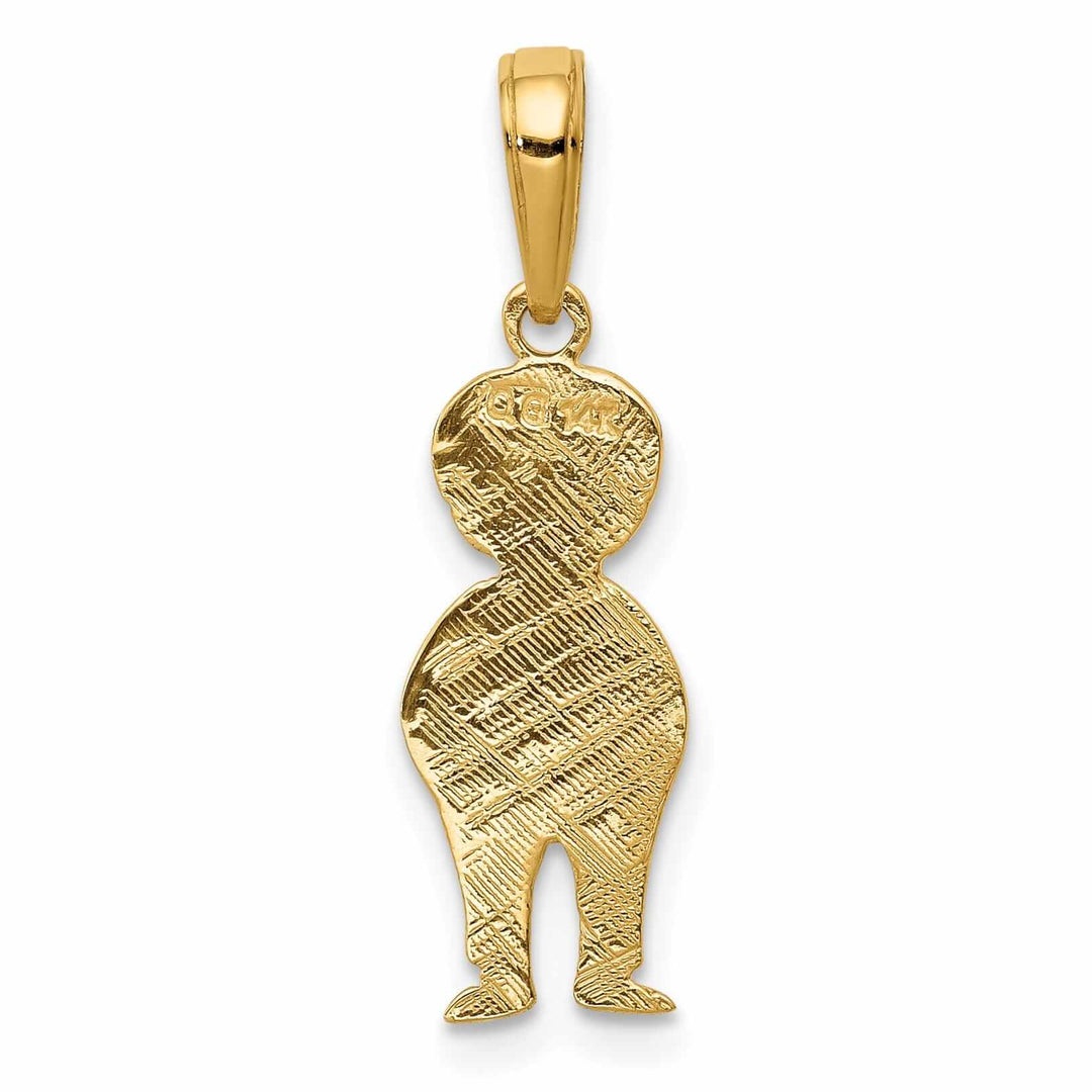 Lovely Rita's Pendants & Charms 14 Yellow Gold Boy with Hands in Pocket Pendant