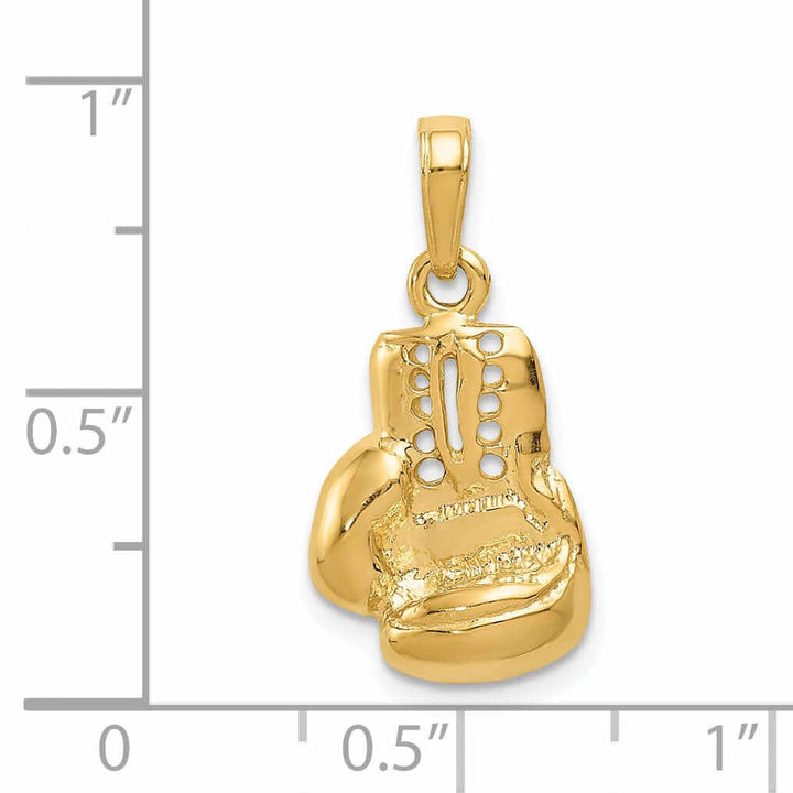 Lovely Rita's Pendants & Charms 14 Yellow Gold Large Boxing Glove Charm Pendant