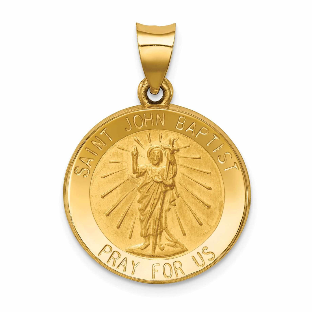 Lovely Rita's Pendants & Charms 14 Yellow Gold Saint John Baptist Medal Pendant