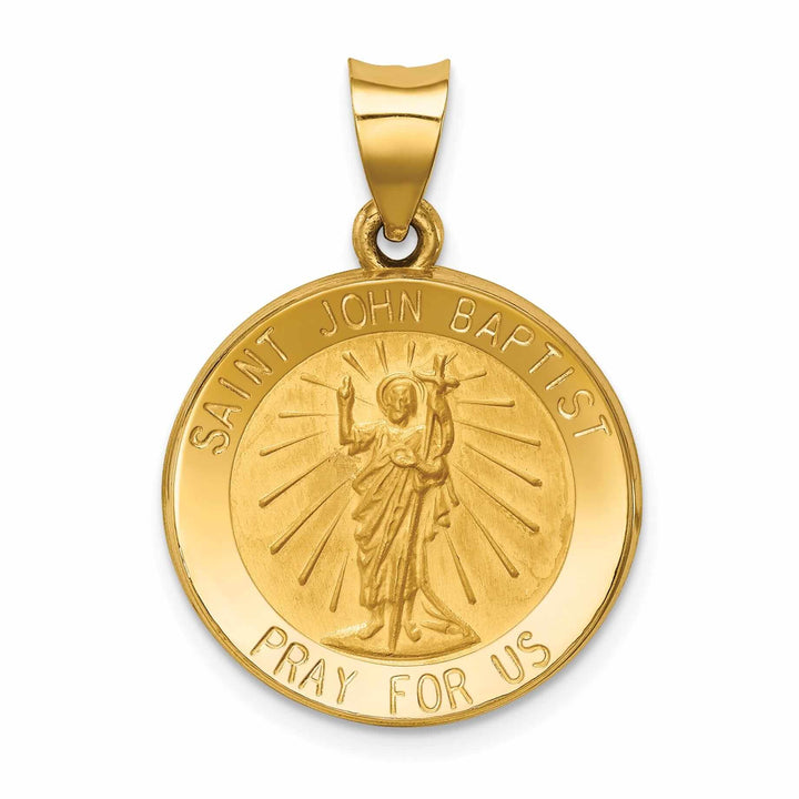 Lovely Rita's Pendants & Charms 14 Yellow Gold Saint John Baptist Medal Pendant