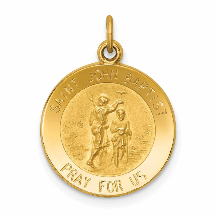 Lovely Rita's Pendants & Charms 14 Yellow Gold Saint John Baptist Medal Pendant